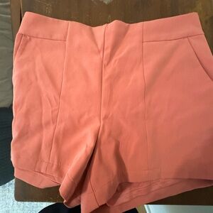 Express High Waist Coral Shorts